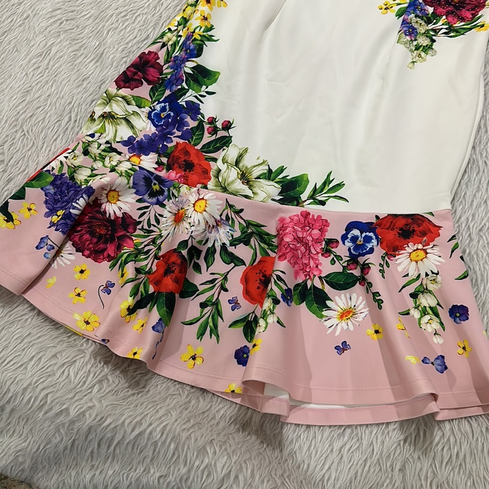 Venus women’s floral rhinestone sparkling body-con dress size xl - Picture 3 of 6